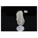 ROLL OF AU 1921 MORGAN SILVER DOLLARS