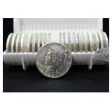 ROLL OF EF MIXED DATE/MINT PEACE DOLLARS