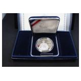 THOMAS EDISON PROOF SILVER DOLLAR W BOX PAPERS