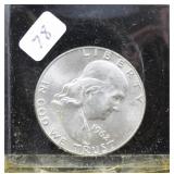 1962 D FRANKLIN HALF DOLLAR CH BU