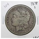 1878 S MORGAN DOLLAR  VG