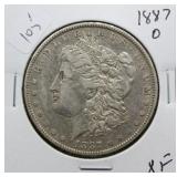 1887 O MORGAN DOLLAR  XF