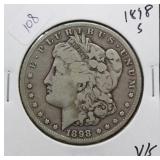 1898 S MORGAN DOLLAR  VG