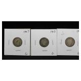 1906 1913 1907 BARBER DIMES G