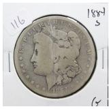 1884 S MORGAN DOLLAR  G