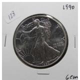 1990 SILVER EAGLE GEM