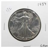 1989 SILVER EAGLE  GEM