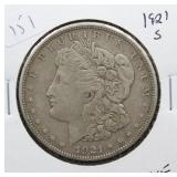 1921 S MORGAN DOLLAR  VF