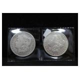 TWO MORGAN DOLLARS