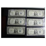 10 SILVER CERTIFICATES