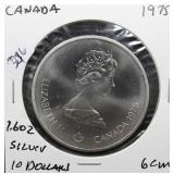 1975 CANADA 1.6 OZ SILVER 10 DOLLARS