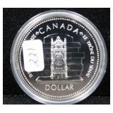 1977 CANADA SILVER DOLLAR  GEM