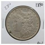 1890 MORGAN DOLLAR  AU