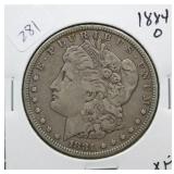 1884 MORGAN DOLLAR  XF