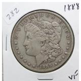 1888 MORGAN SILVER DOLLAR  VF