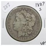 1887 S MORGAN SILVER DOLLAR  VG