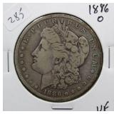 1886 O MORGAN SILVER DOLLAR  VF