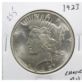 1923 PEACE DOLLAR CHOICE BU