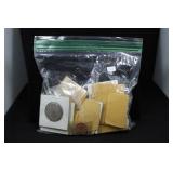 GROUP OF ERROR AND SILVER COINS