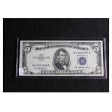 1953 5 DOLLAR SILVER CERTIFICATE