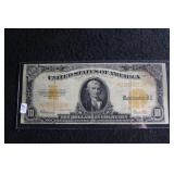 1922 10 DOLLAR GOLD CERTIFICATE