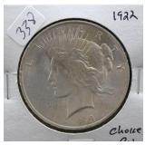 1922 PEACE DOLLAR   CHOICE BU