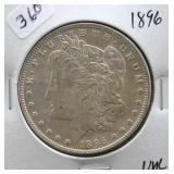 1896 MORGAN DOLLAR  UNC