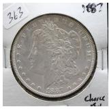 1887 MORGAN SILVER DOLLAR CHOICE BU