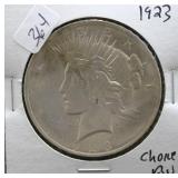 1923 PEACE DOLLAR CHOICE BU