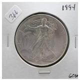 1994 SILVER EAGLE GEM