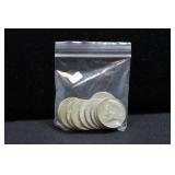 10 40% SILVER HALF DOLLARS