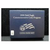 2008 BALD EAGLE HALF DOLLAR   PROOF  W BOX PAPERS