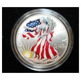 1999 AMERICAN SILVER EAGLE - PAINTED