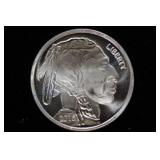 2015 ONE TROY OZ. SILVER ROUND - BUFFALO
