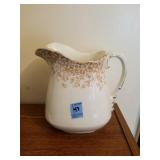 HENRY ADCOCK & CO. SEMI PORCELAIN PITCHER ENGLAND