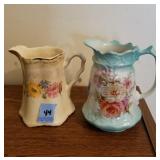 2 CREAM PITCHERS - CERAMIC ROOKVILLE MADE IN USA