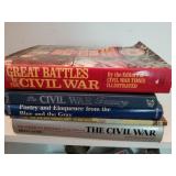 5 CIVIL WAR BOOKS GREAT BATTLES OF THE CIVIL WAR,
