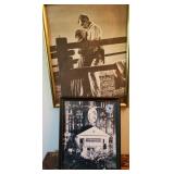 2 GONE WITH THE WIND FRAMED PRINTS