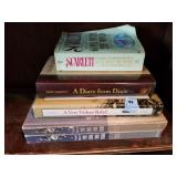 5 CIVIL WAR RELATED BOOKS SCARLETT, A DIARY FROM
