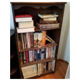 MAHOGANY 4 SHELF BOOK CASE NEEDS REFINISHING