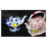 2PC CHINA TEA POTS