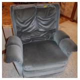 RED CHAIR AND OTTOM AND ROCKER RECLINER