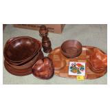 WOODEN SALAD BOWL SET