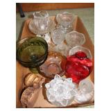 BOX OF ASSORTED CANDLE HOLDERS