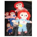 6PC RAGGEDY ANN & ANDY