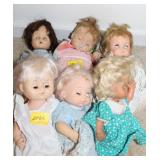 6PC DOLLS RANGE FROM 1977,1970,1960,