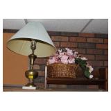 LAMP AND BASKETS