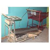 DRESSER MIRROR,DRESSER, TABLE,CHAIR,SHOP CART,