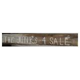 FOLK ART SIGN - "THIS JUNKS 4 SALE" - 47"