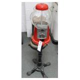 REPRODUCTION GUM BALL MACHINE ON CAST IRON STAND REPRODUCTION GUM BALL MACHINE ON CAST IRON STAND